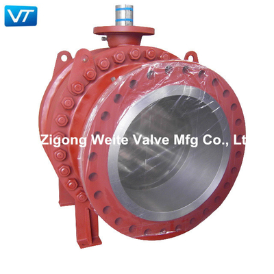 L'acier au carbone d'ASME B16.10 a bridé taille du robinet à tournant sphérique grande WCB 30 pouces