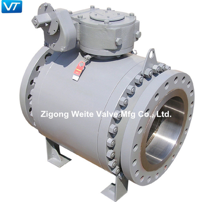 10&quot; forgé type robinet de tourillon des valves api 6D d'oléoduc à tournant sphérique