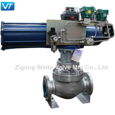 4&quot; 300LB transport de gaz de pétrole de l'eau d'actionneur pneumatique de valve d'arrêt du corps CF3 SDV