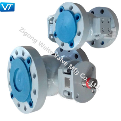 Type robinet à tournant sphérique DN 300 siège unique d'entaille en V d'OEM api 6D scellé
