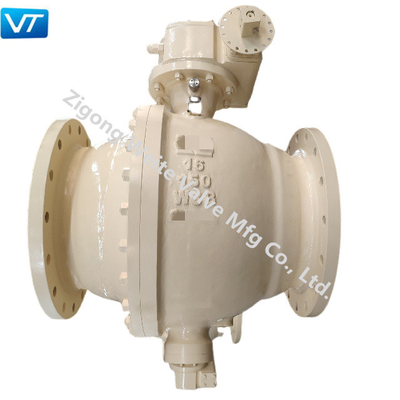 Robinet à tournant sphérique de tourillon de double d'api 6D 16&quot; 150LB ASME B31.4 ASME B 31,8