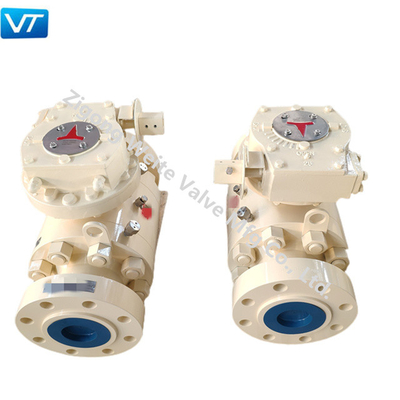 4130 valves d'oléoduc 30CrMo 4-1/16 de » robinet à tournant sphérique 10000 livres par pouce carré résistant à la chaleur