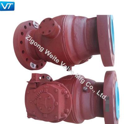 Le tourillon de l'acier au carbone WCB a monté la valve 10&quot; robinet à tournant sphérique 600LB