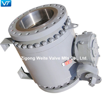 10&quot; forgé type robinet de tourillon des valves api 6D d'oléoduc à tournant sphérique